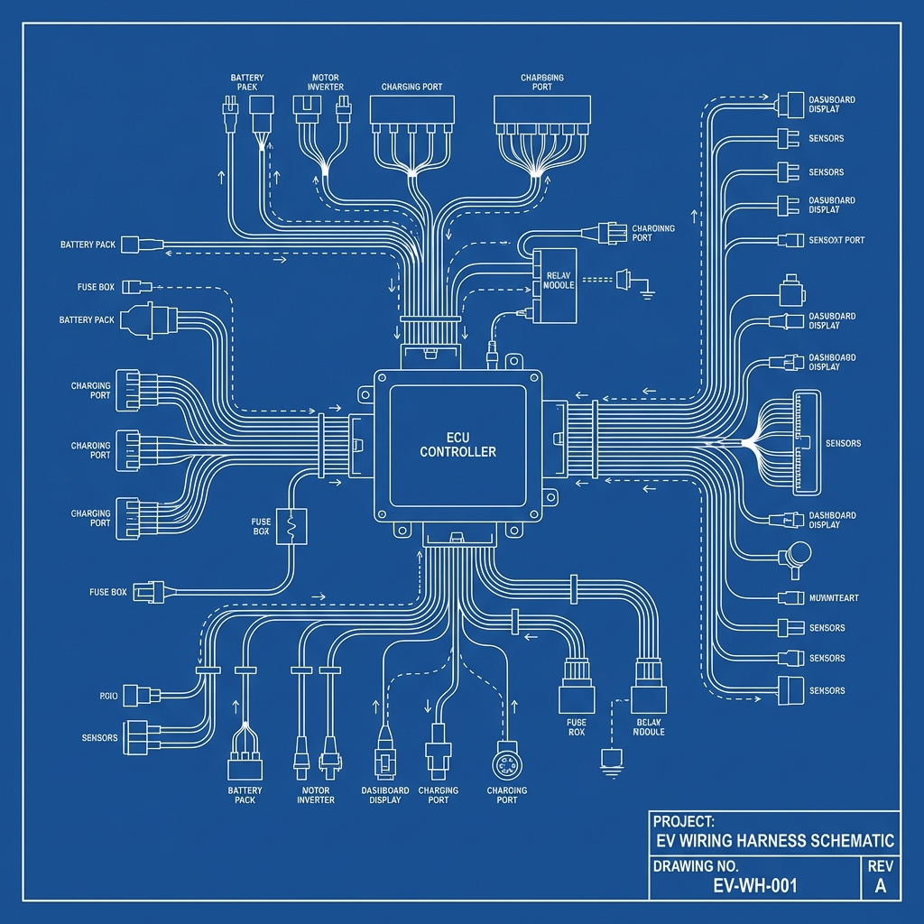 BMW i3 Window Regulator Failure technical blueprint illustration for Las Vegas repair service - detailed component schematic with orange accent highlights